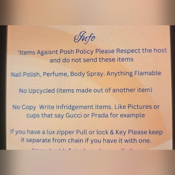 Live Show INFO - Please Read Before You Send Your Items To The Tray - Picture 1 of 1